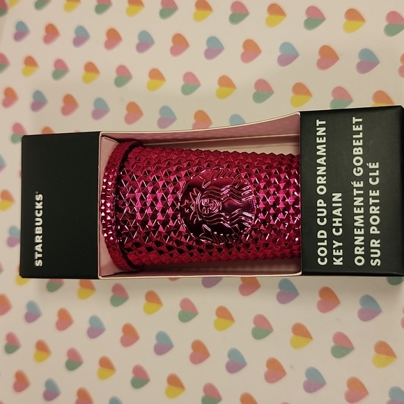 Starbucks Other - BNIB Starbucks Holiday 2022 Sangria Metallic cup Jeweled Ornament KeyChain